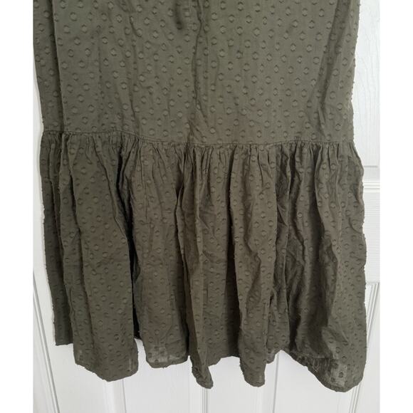 Emerson Fry Frances Dress 3 Size MED Moss Green Swiss Dot Maxi India Collection - Picture 4 of 14